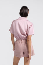 Load image into Gallery viewer, YAYA - kurzämelige Satinjacke Soft Mauve Pink
