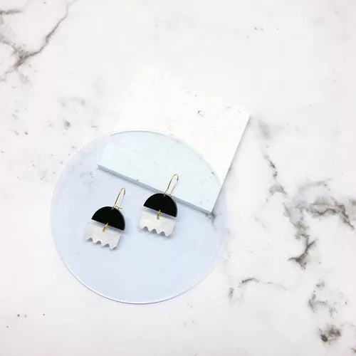 MIMIMONO - Earrings Balance Black Spikes