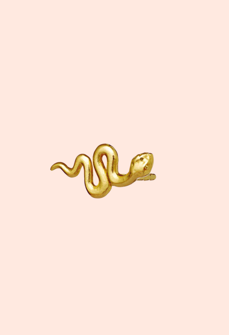 Maanesten - Ohrring / Ohrstecker Single Medusa Gold