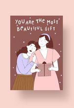 Lade das Bild in den Galerie-Viewer, Notietzblock - Postkarte You are the most beautiful gift
