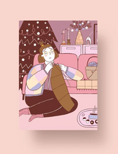 Lade das Bild in den Galerie-Viewer, Notietzblock - Postkarte Dezember Girl
