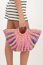 Load image into Gallery viewer, MY Jewellery - geflochtene Handtasche blau pink beige
