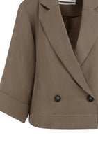 Load image into Gallery viewer, YAYA - Blazer mit Kimonoärmeln in wasched brown
