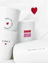 Lade das Bild in den Galerie-Viewer, Goldscherben - Becher Tasse I MORE AMOR POR FAVOR
