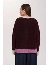 Lade das Bild in den Galerie-Viewer, 24 colors - Cardigan mit Kontrastdetails in bordeaux
