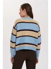 Load image into Gallery viewer, 24 colors - Cardigan Streifen hellblau
