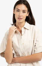 Lade das Bild in den Galerie-Viewer, YAYA - Denimjacke mit kurzen Ärmel in Desert Beige
