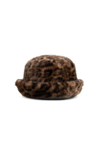 Load image into Gallery viewer, YAYA - Fischerhut aus Fellimitat mit Leopardenmuster in Cocoa Brown Dessin
