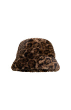 Load image into Gallery viewer, YAYA - Fischerhut aus Fellimitat mit Leopardenmuster in Cocoa Brown Dessin
