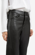 Lade das Bild in den Galerie-Viewer, YAYA - Hose aus Lederimitat Anthracite Brown
