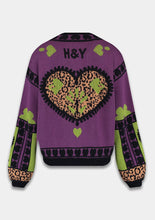 Load image into Gallery viewer, Harper &amp; Yve - Cardigan Jacke Jazz Violett Green Tea
