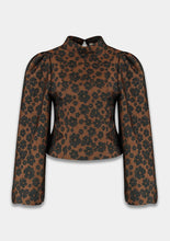 Load image into Gallery viewer, Harper &amp; Yve - Bluse Floor Leopard Chocolate Black
