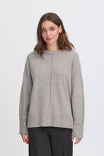 Lade das Bild in den Galerie-Viewer, ICHI - Feinstrick Pullover Ballia Grey Melange
