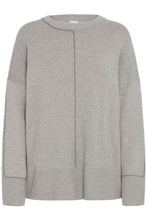 Lade das Bild in den Galerie-Viewer, ICHI - Feinstrick Pullover Ballia Grey Melange
