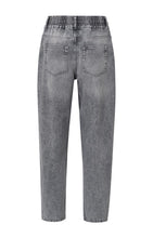 Lade das Bild in den Galerie-Viewer, YAYA - Jeans mit hohem elastischem Bund Dark Grey Denim
