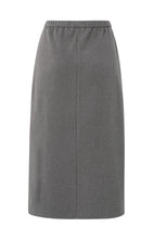 Lade das Bild in den Galerie-Viewer, YAYA - Jersey Midirock in Dark Taupe Grey Melange
