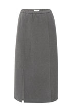 Lade das Bild in den Galerie-Viewer, YAYA - Jersey Midirock in Dark Taupe Grey Melange
