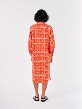 Load image into Gallery viewer, BOBO CHOSES - Abstract Cat Smile printed shirt dress
