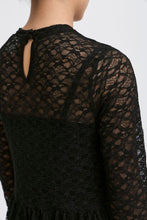 Lade das Bild in den Galerie-Viewer, ICHI - Kleid Lacey Black
