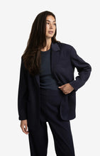 Lade das Bild in den Galerie-Viewer, YAYA - Blazer mit lockerer Passform und Bomberjackendetails Inkwell Blue

