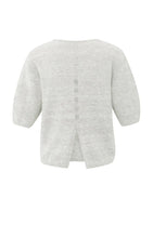 Lade das Bild in den Galerie-Viewer, YAYA - Melange-Strickpullover mit V-Ausschnitt in Cloud Grey

