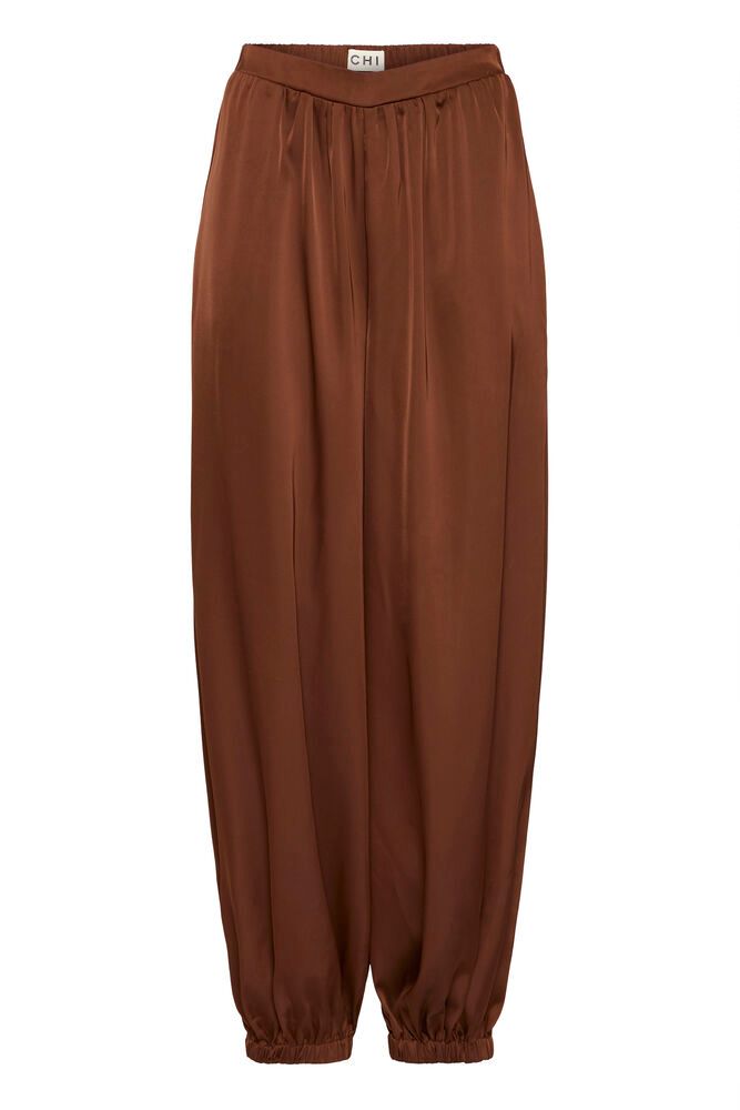 ICHI - Hose Milly Satin in Chocolate Torte - Brown