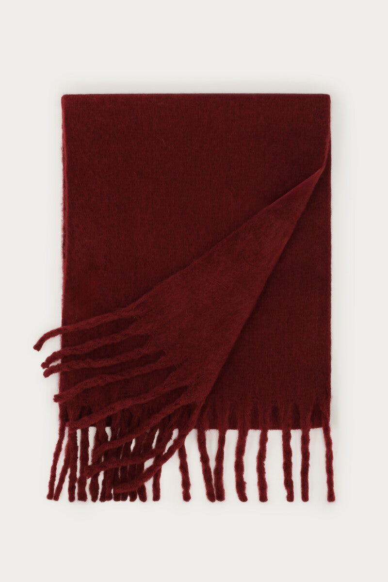 MY Jewellery - Schal mit Fransen Burgunderrot