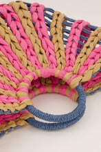 Load image into Gallery viewer, MY Jewellery - geflochtene Handtasche blau pink beige
