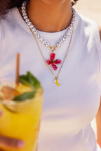 Lade das Bild in den Galerie-Viewer, MY Jewllery - Tropical weiße Perlenkette mit Polka Dots

