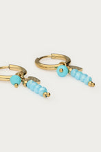 Lade das Bild in den Galerie-Viewer, MY Jewellery - Tropical Creolen mit blauen Perlen
