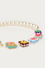 Lade das Bild in den Galerie-Viewer, MY Jewellery - Tropical Kette mit Kunstperlen und viereckige Blumen
