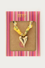 Lade das Bild in den Galerie-Viewer, MY Jewellery - Tropical gelbe Paisley-Kette mit Herz
