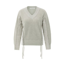 Lade das Bild in den Galerie-Viewer, YAYA - Pullover mit Einsätzen in Cloud Grey
