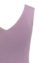Lade das Bild in den Galerie-Viewer, YAYA - geripptes Top in lavender mist purple
