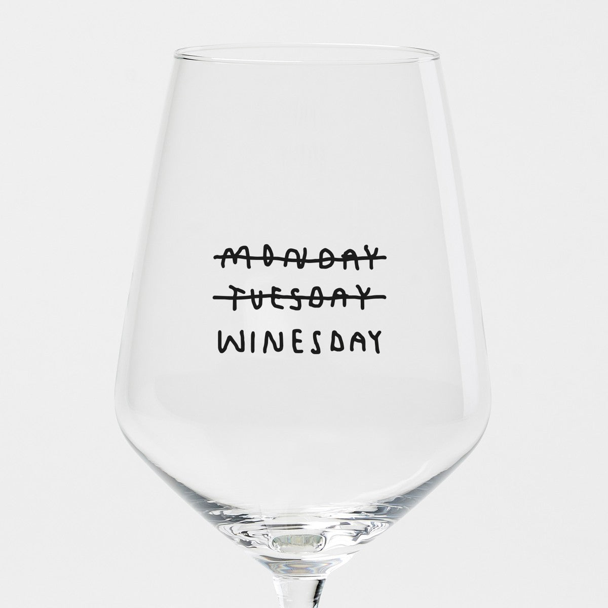 Weinglas - Monday Tuesday Winesday