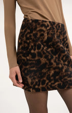 Load image into Gallery viewer, YAYA - Weicher Minirock mit Leopardenmuster in Cocoa Brown Dessin
