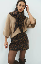 Load image into Gallery viewer, YAYA - Weicher Minirock mit Leopardenmuster in Cocoa Brown Dessin
