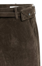 Lade das Bild in den Galerie-Viewer, YAYA - Minirock aus Velourslederimitat mit Gürteldetail in Delicioso Brown

