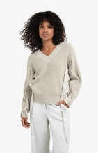 Lade das Bild in den Galerie-Viewer, YAYA - Pullover mit Einsätzen in Cloud Grey
