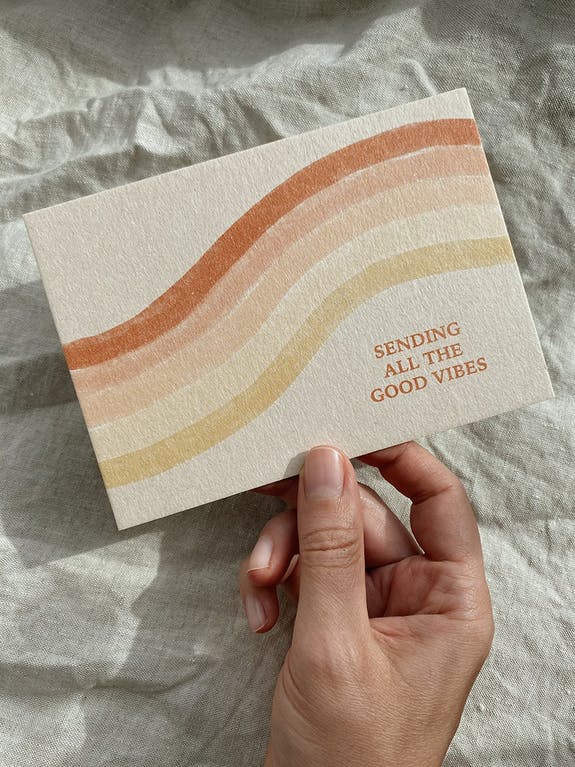 Postkarte - Sending all the good vibes