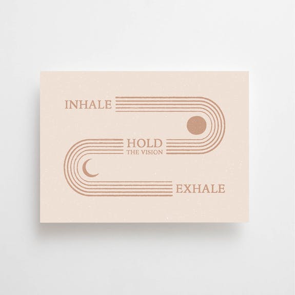 Postcard - Inhale Exhale