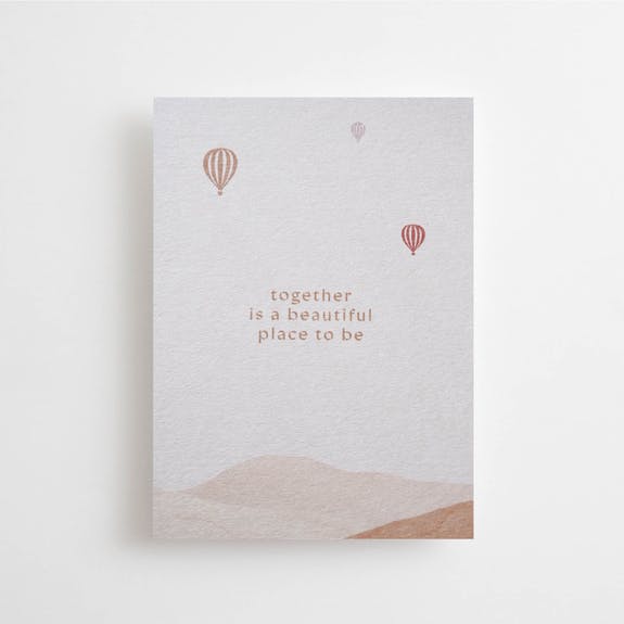 Postcard - Together is a beautiful place to be