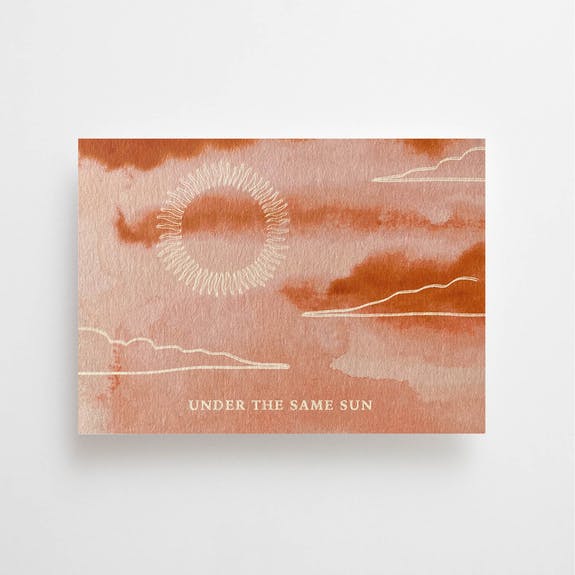 Postkarte - Under the same sun