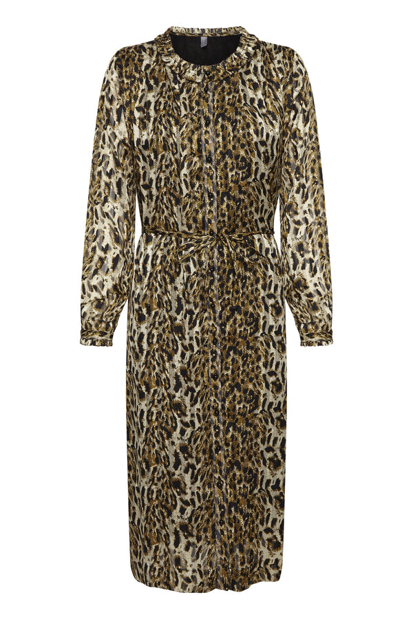Culture - Kleid Everly Leopard Black