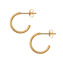 Load image into Gallery viewer, LULU Copenhagen - Hoop earrings gold brushed small
