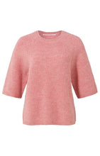 Load image into Gallery viewer, YAYA - kurzarm Sweater Vintage Pink Melange
