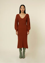 Load image into Gallery viewer, Frnch - Solange knitted dress brown
