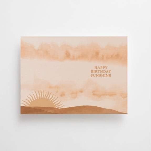 Postkarte - Happy Birthday Sunshine