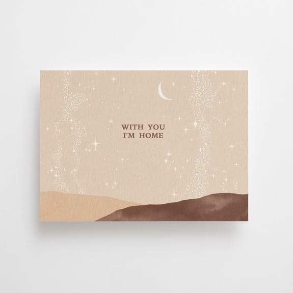 Postkarte - With You I’m Home