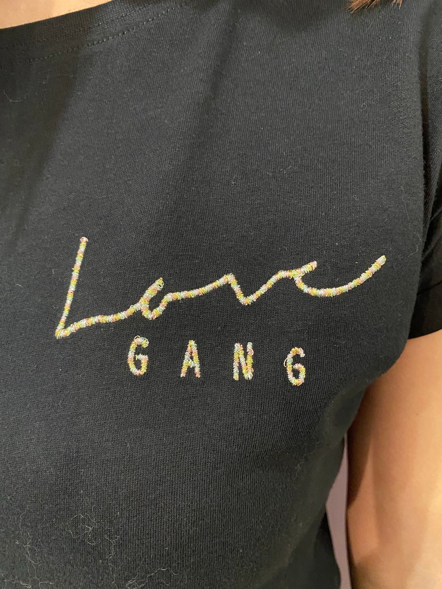 Shirt - Glitter Love Gang black